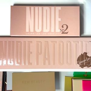 Laura Lee LA palettes nudie patootie and nudie 2